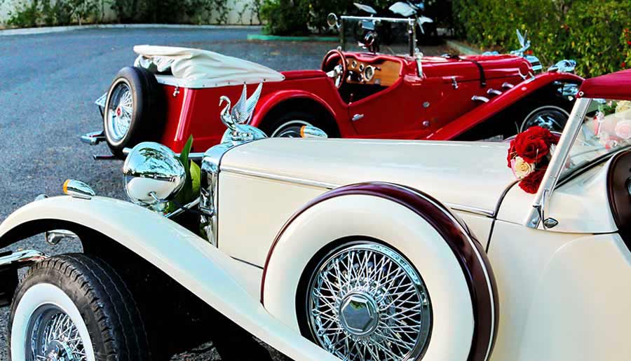 Classic Cars Rental for Weddings, Photo Sessions, Movie Filming